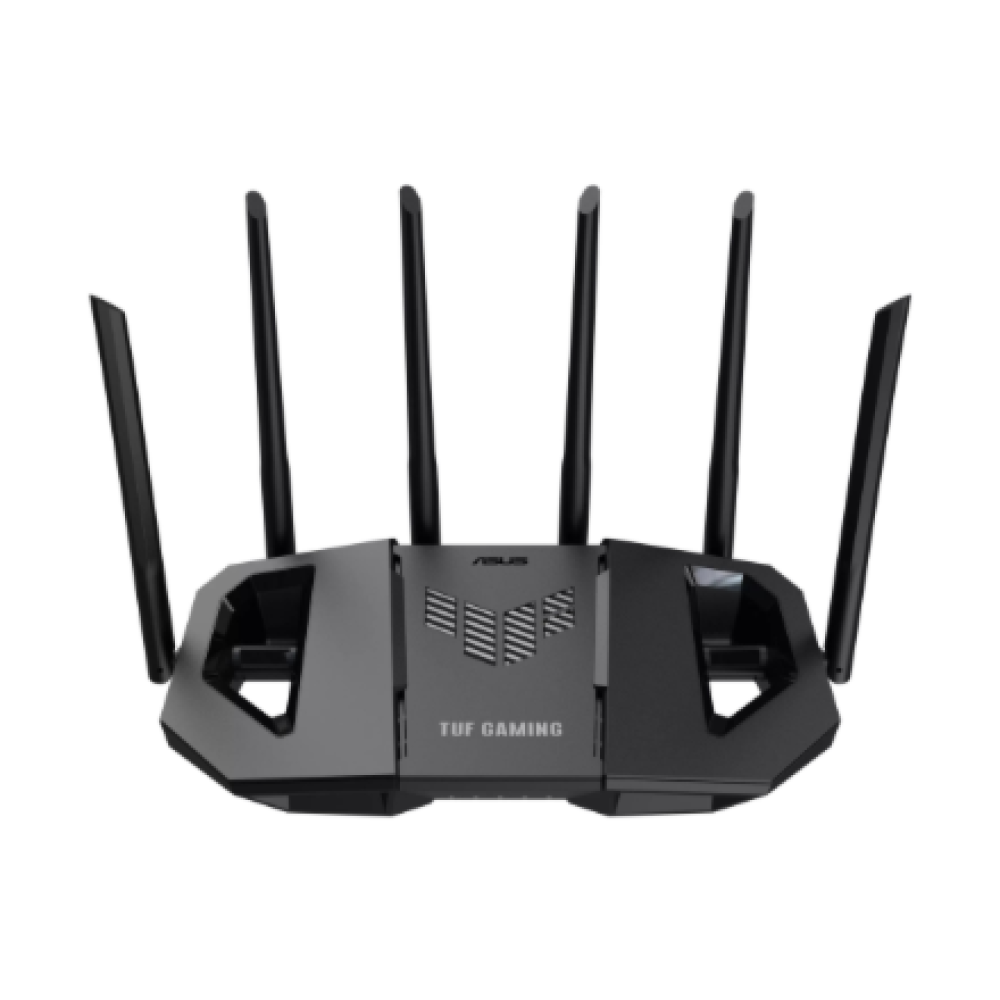 Asus , Dual Band WiFi 7 Extendable Gaming Router , TUF Gaming BE6500 , 802.11be , 6500 Mbit/s , Ethernet LAN (RJ-45) ports 4 , Mesh Support Yes , MU-MiMO Yes , Antenna type External fixed , 1