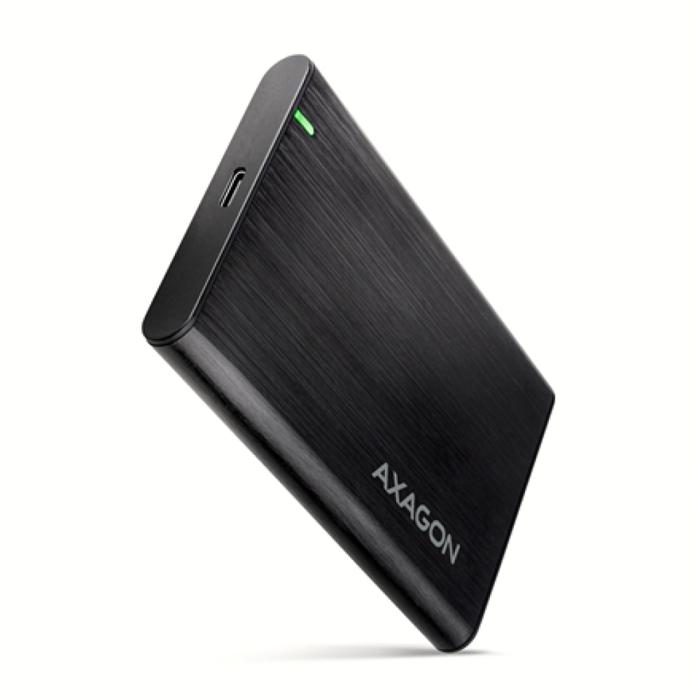 AXAGON Screwless aluminum USB 3.2 Gen 1 - SATA 6G external box for 2.5 SSD/HDD , EE25-A6C