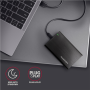 AXAGON Screwless aluminum USB 3.2 Gen 1 - SATA 6G external box for 2.5 SSD/HDD , EE25-A6C