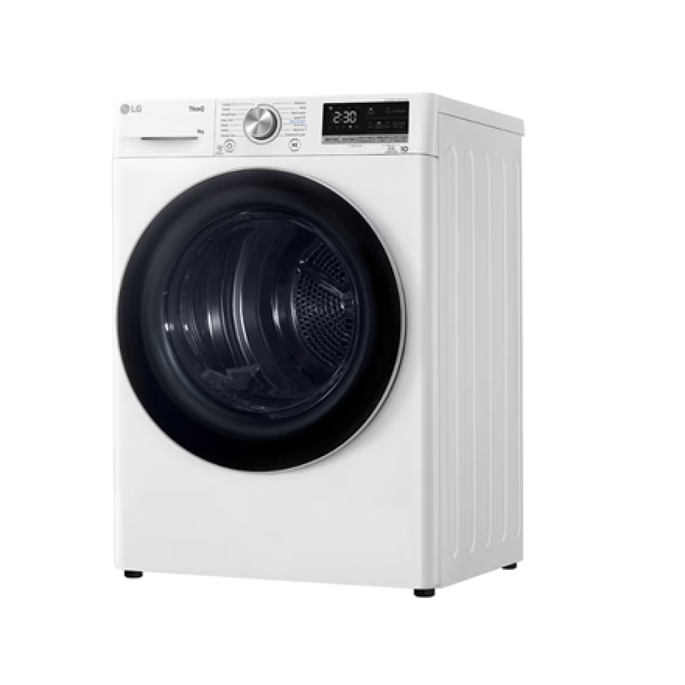 LG Dryer Machine , RH80V9AV3N , Energy efficiency class C , Front loading , 8 kg , LED , Depth 69 cm , Wi-Fi , White