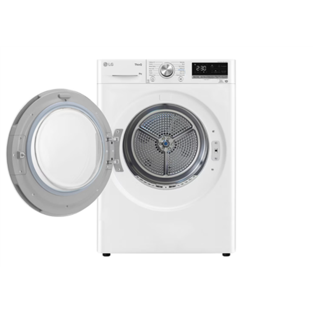 LG Dryer Machine , RH80V9AV3N , Energy efficiency class C , Front loading , 8 kg , LED , Depth 69 cm , Wi-Fi , White