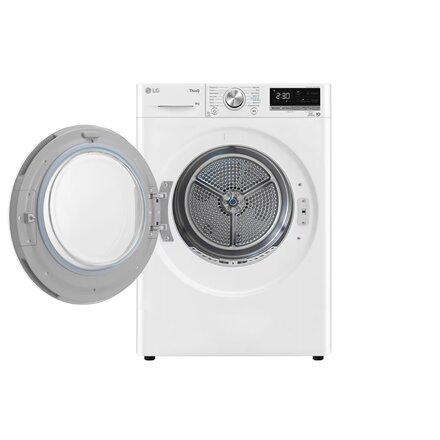 LG Dryer Machine , RH80V9AV3N , Energy efficiency class C , Front loading , 8 kg , LED , Depth 69 cm , Wi-Fi , White