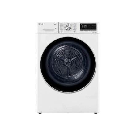 LG Dryer Machine , RH80V9AV3N , Energy efficiency class C , Front loading , 8 kg , LED , Depth 69 cm , Wi-Fi , White