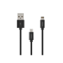 Natec USB-A to Micro USB, Lightning 1 m, Black