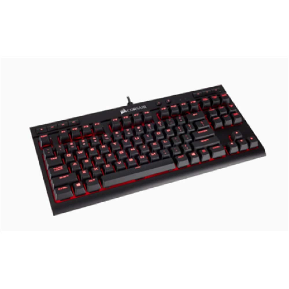 Corsair Mechanical Gaming Keyboard K63 Compact Mechanical Gaming Keyboard On-Board Memory; Supported in iCUE RGB LED light US Wired Red/Black Red Switch
