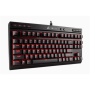 Corsair Mechanical Gaming Keyboard K63 Compact Mechanical Gaming Keyboard On-Board Memory; Supported in iCUE RGB LED light US Wired Red/Black Red Switch