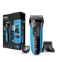 Braun , Shaver with trimmer , Series 3 Shave&Style 3010BT , Operating time (max) 45 min , Wet & Dry , NiMH , Black/Blue