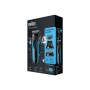 Braun , Shaver with trimmer , Series 3 Shave&Style 3010BT , Operating time (max) 45 min , Wet & Dry , NiMH , Black/Blue