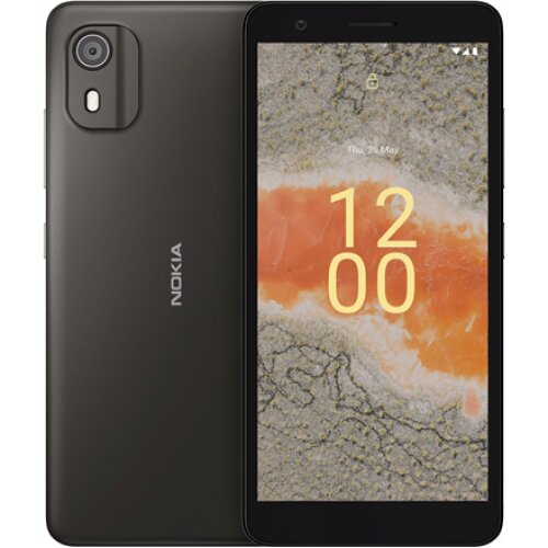 Nokia C02 4G Charcoal 5.45 IPS LCD microSDHC Dual SIM Nano Sim 3G Internal RAM 2 GB Main camera 5 MP 32 GB 3000 mAh Secondary camera 2 MP Android 12