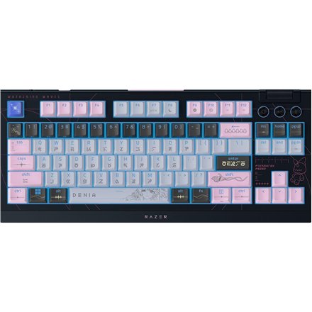 Razer , BlackWidow V4 Tenkeyless HyperSpeed , Gaming Keyboard , Wireless , US , Orange Switch , Wuthering Waves Edition