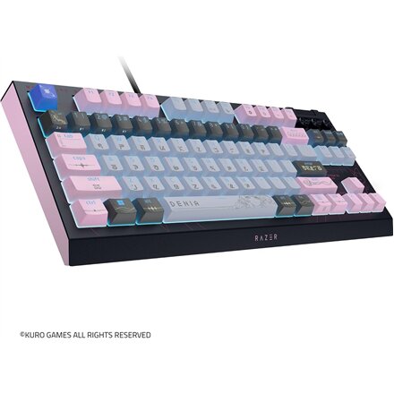 Razer , BlackWidow V4 Tenkeyless HyperSpeed , Gaming Keyboard , Wireless , US , Orange Switch , Wuthering Waves Edition