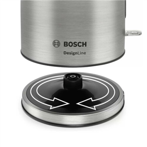 Bosch Kettle DesignLine TWK5P480 Electric, 2400 W, 1.7 L, Stainless steel, 360° rotational base, Stainless steel