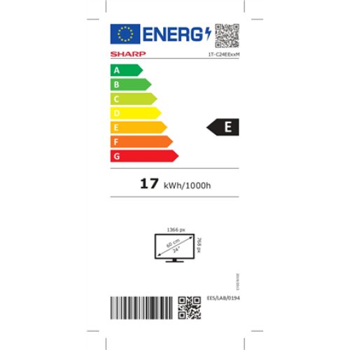 Sharp 24EE2UM 24” (60cm) Smart TV HD Black