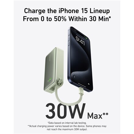 Anker 545 Nano Power Bank , A1259G61 , 10000 mAh , Green