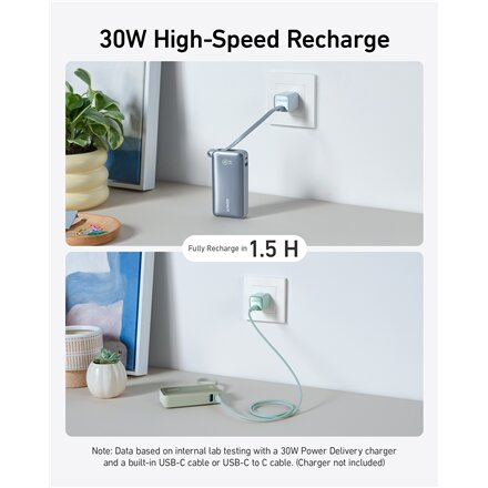 Anker 545 Nano Power Bank , A1259G61 , 10000 mAh , Green