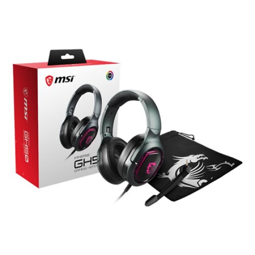 MSI Immerse GH50 Gaming Headset, Wired, Black , MSI , Immerse GH50 , Wired , Gaming Headset , Over-Ear