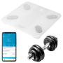 Adler Smart Bathroom Scale , AD 8186w , Maximum weight (capacity) 180 kg , Accuracy 100 g , Body Mass Index (BMI) measuring , White