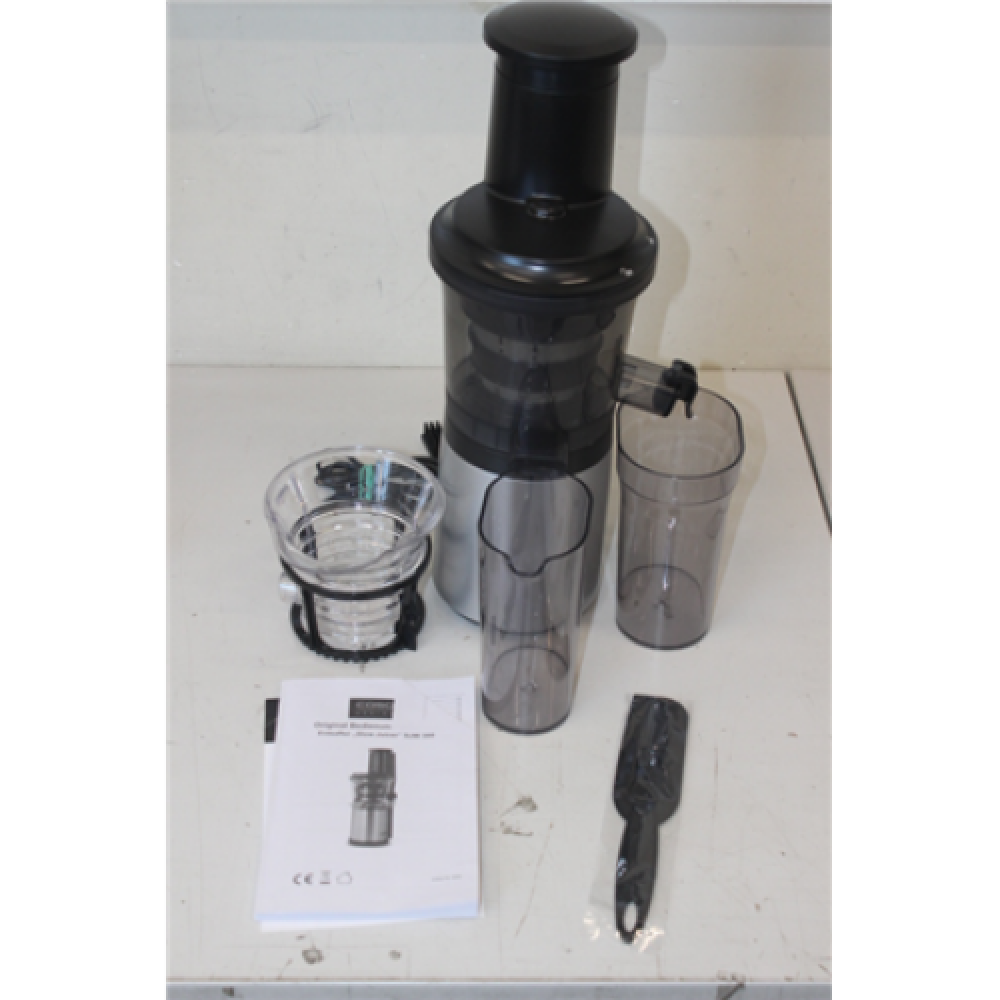 SALE OUT. Caso SJW 300 Juicer, 300 W, Stainless steel/Black Caso Juicer SJW 300 Stainless steel, 300 W, Extra large fruit input, Number of speeds 1, USED AS DEMO,SCRATCHED