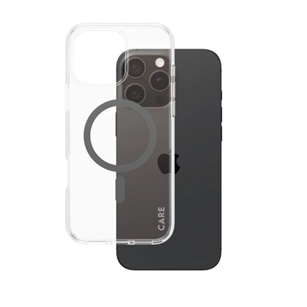 CARE Flagship Case , Back cover , Apple , iPhone 16 Pro Max , Recycled plastic , Transparent , MagSafe