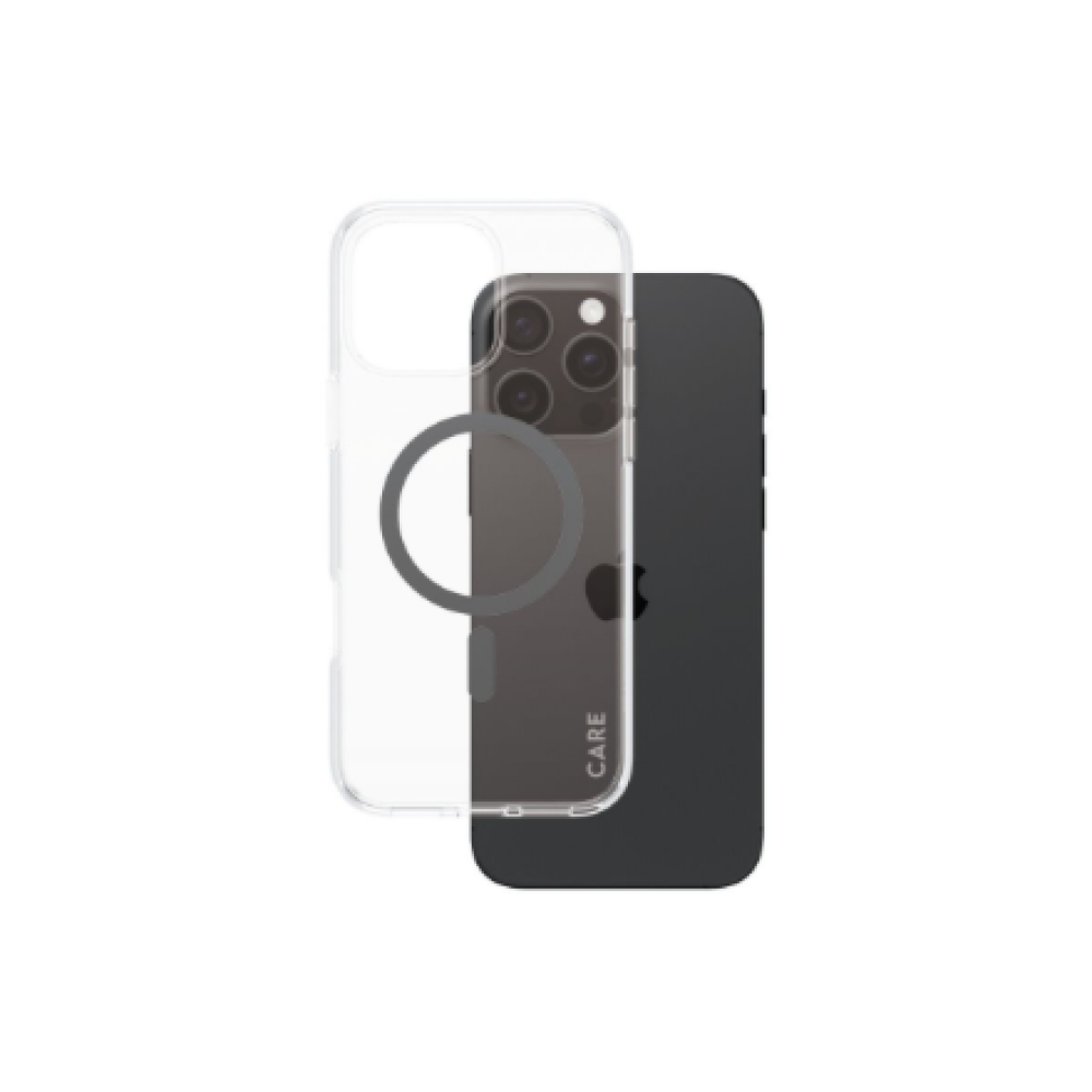 CARE Flagship Case , Back cover , Apple , iPhone 16 Pro Max , Recycled plastic , Transparent , MagSafe