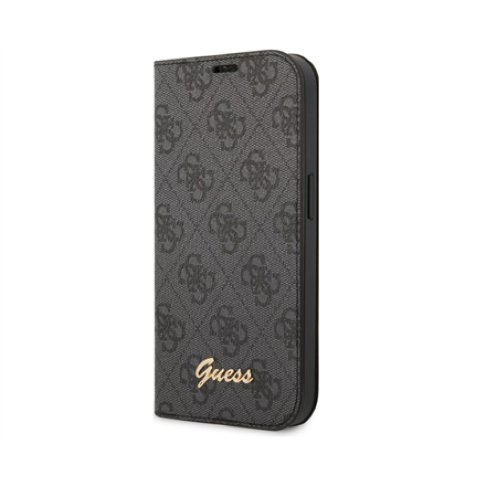 GUESS , Book Case , Apple , iPhone 14 Pro Max , Rubber/Silicone , Black
