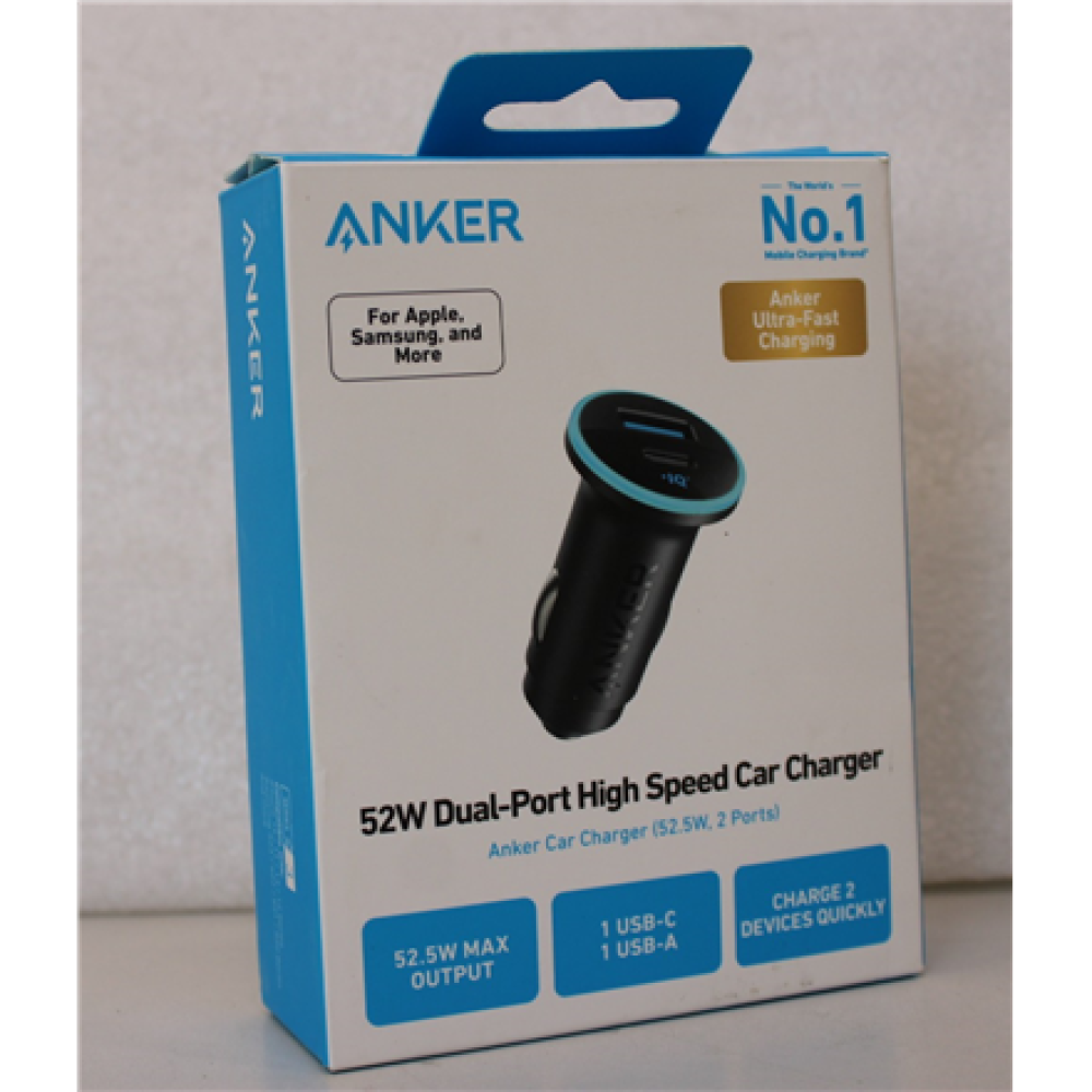 SALE OUT. Anker 325 Car Charger 1A/1C PD 53W with PPS , SALE OUT. Anker Car Charger 1A/1C PD 53W with PPS , A2735G11 , DEMO