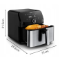 TEFAL Easy Fry Mega Air Fryer , EY855D10 , Power 1700 W , Capacity 7.5 L , Black