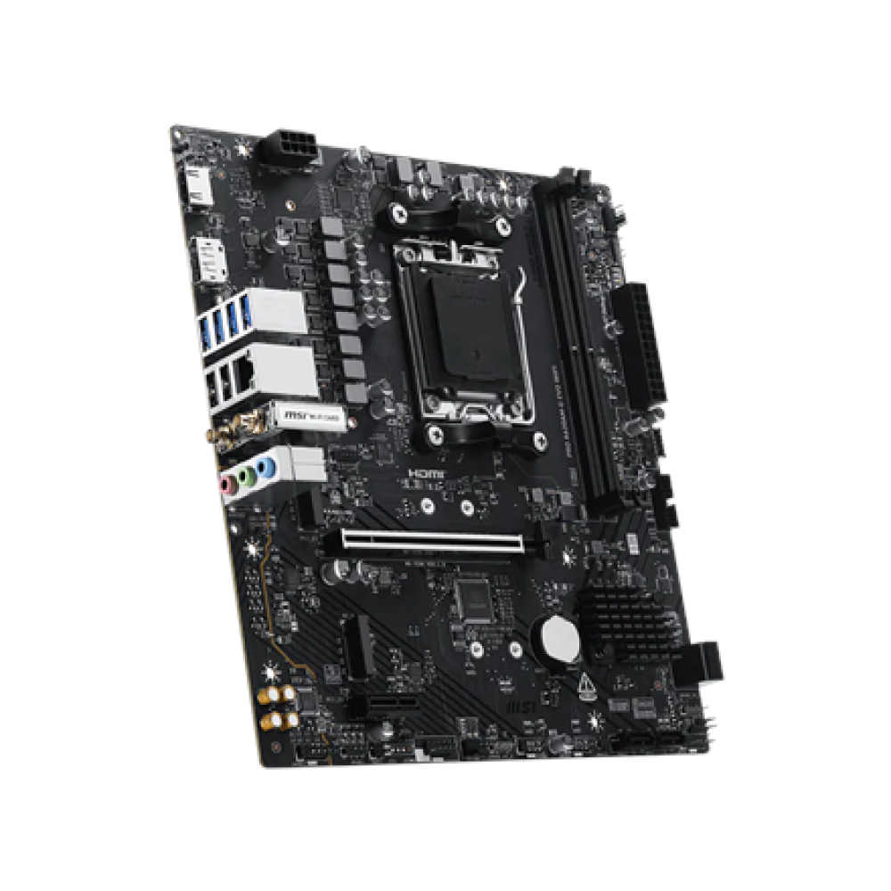 MSI PRO A620AM-G EVO WIFI , Processor family AMD , Processor socket AM5 , DDR5 , Number of SATA connectors 4 , Supported hard disk drive interfaces SATA, M.2