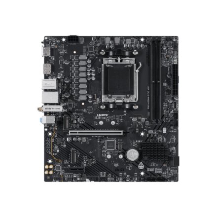MSI PRO A620AM-G EVO WIFI , Processor family AMD , Processor socket AM5 , DDR5 , Number of SATA connectors 4 , Supported hard disk drive interfaces SATA, M.2