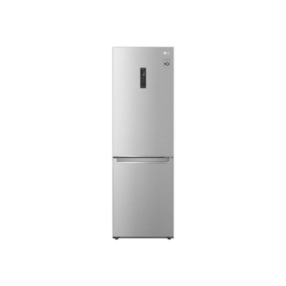 LG Refrigerator GBB71NSUGN Energy efficiency class D Free standing Combi Height 186 cm No Frost system Fridge net capacity 234 L Freezer net capacity 107 L Display 35 dB Stainless steel