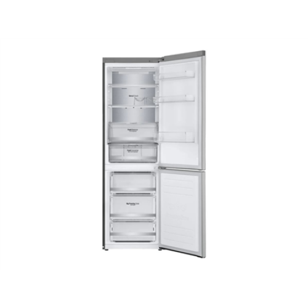LG Refrigerator GBB71NSUGN Energy efficiency class D Free standing Combi Height 186 cm No Frost system Fridge net capacity 234 L Freezer net capacity 107 L Display 35 dB Stainless steel