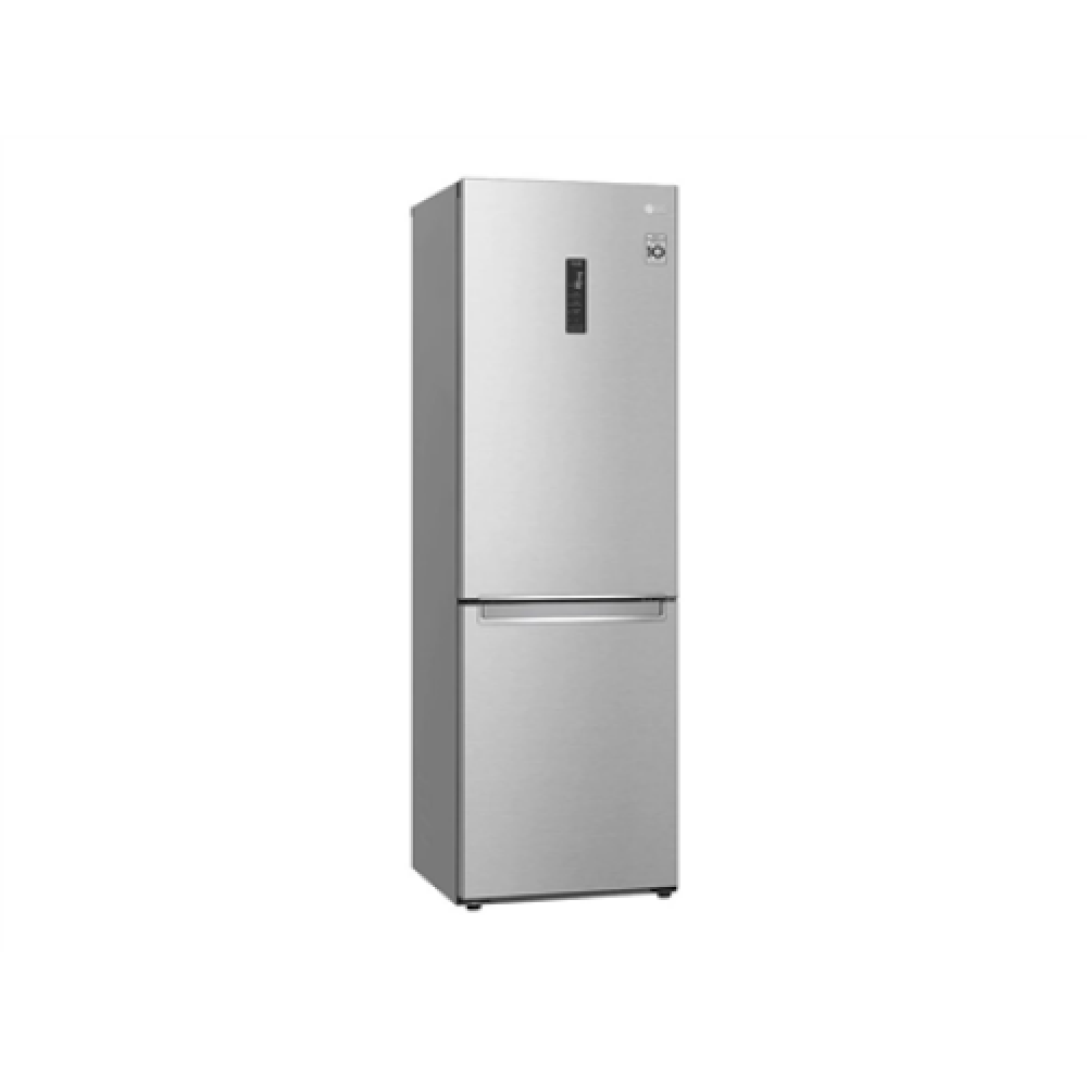 LG Refrigerator GBB71NSUGN Energy efficiency class D Free standing Combi Height 186 cm No Frost system Fridge net capacity 234 L Freezer net capacity 107 L Display 35 dB Stainless steel