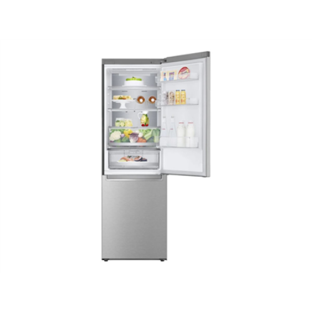 LG Refrigerator GBB71NSUGN Energy efficiency class D Free standing Combi Height 186 cm No Frost system Fridge net capacity 234 L Freezer net capacity 107 L Display 35 dB Stainless steel
