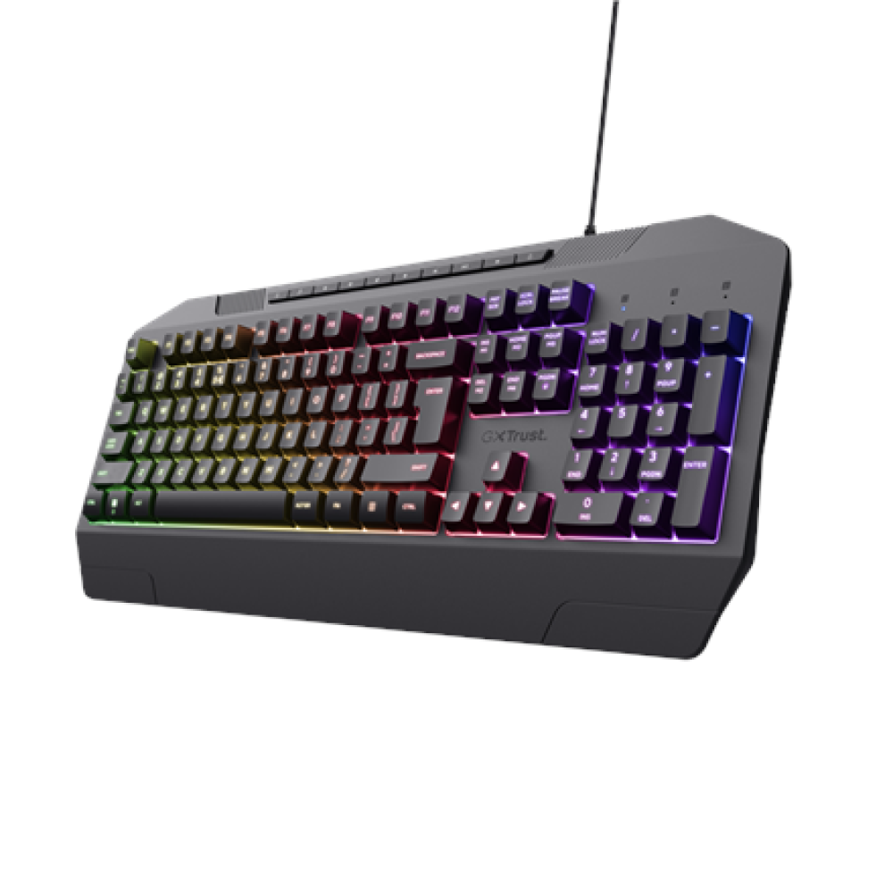24722 Trust , Illuminated Gaming Keyboard , GXT 836 Evocx , Gaming Keyboard , Wired , US , USB-A 2.0