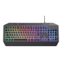 24722 Trust , Illuminated Gaming Keyboard , GXT 836 Evocx , Gaming Keyboard , Wired , US , USB-A 2.0