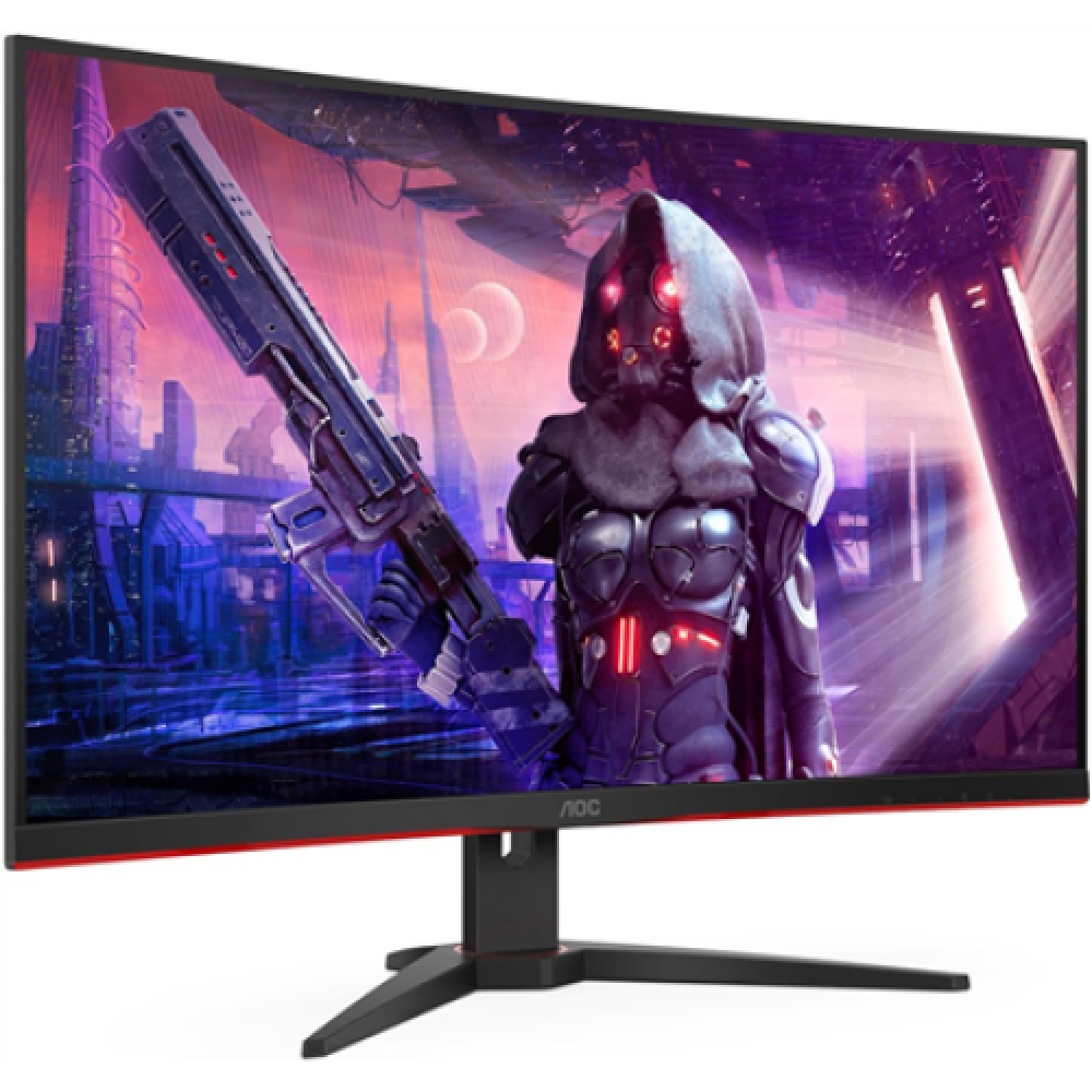 AOC Curved Gaming Monitor C32G2AE/BK 31.5 , VA, FHD, 1920 x 1080, 16:9, 1 ms, 250 cd/m², Black/Red