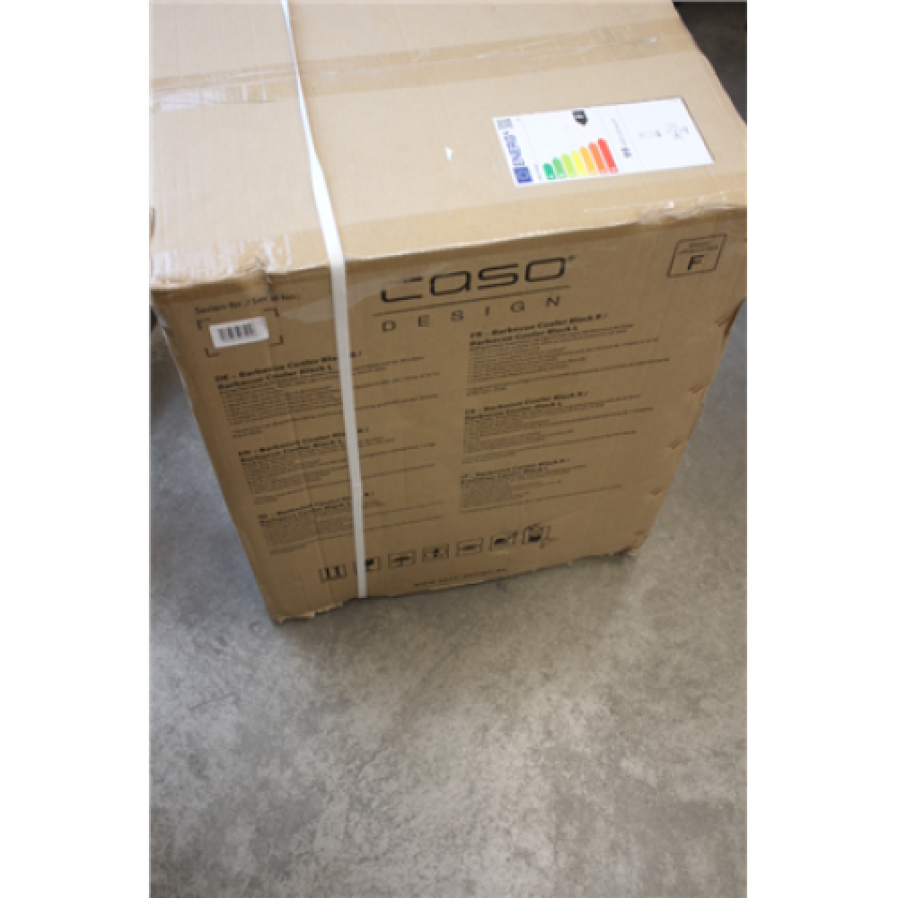 SALE OUT. Caso Barbecue Cooler Black R 694 Energy efficiency class G Free standing Bottles capacity 21 bottles Black DAMAGED PACKAGING, FEW SMALL SCRATCHES 40 dB Outdoor Height 69 cm