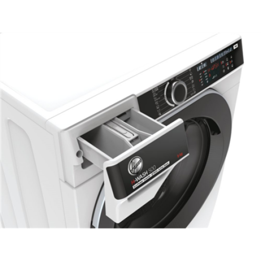 Hoover , HWP 69AMBC/1-S , Washing Machine , Energy efficiency class A , Front loading , Washing capacity 9 kg , 1600 RPM , Depth 53 cm , Width 60 cm , Display , LED , Steam function , White