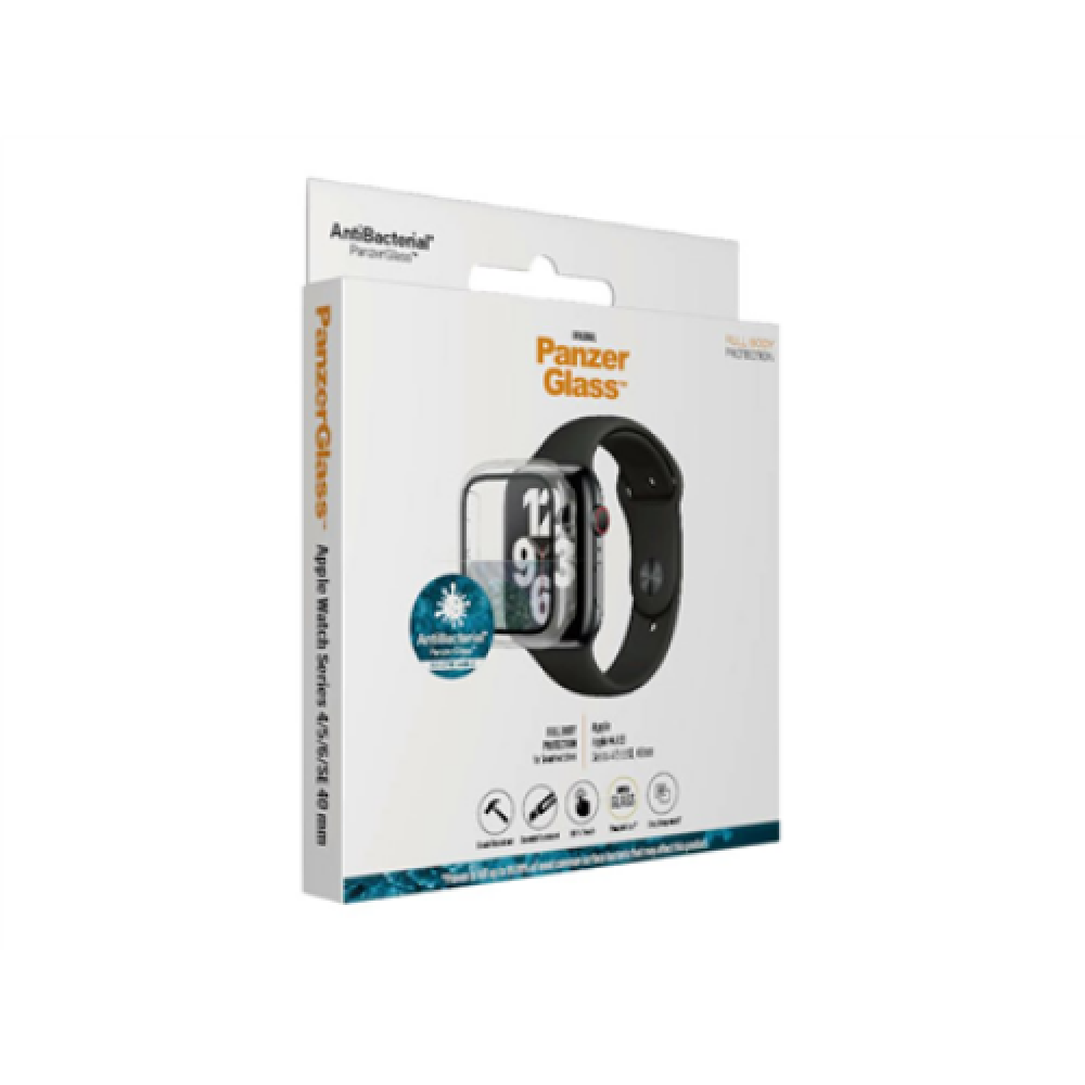 Panzer Glass Full Body for Apple Watch 4/5/6/SE 40mm AntiBacterial, Clear (AM) PanzerGlass