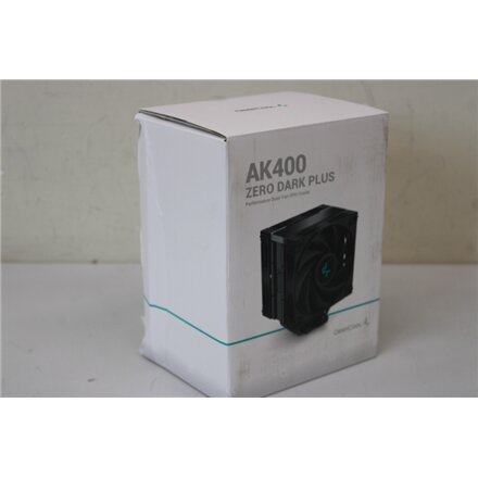 SALE OUT. Deepcool AK400 CPU Air Cooler, Zero Dark Plus , Deepcool , CPU Air Cooler , AK400 , DAMAGED PACKAGING , Zero Dark Plus , Intel, AMD , CPU Air Cooler