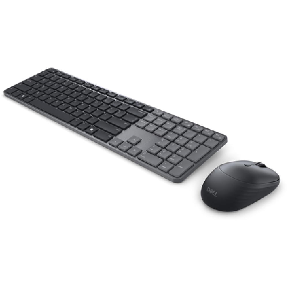 Dell Pro 7 Slim Keyboard and Mouse , KM726 , Keyboard and Mouse Set , Wireless , Mouse included , Estonian , Bluetooth , Wireless connection , Black