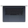 Apple MacBook , Air , Midnight , 15 , IPS , 2880 x 1864 pixels , Apple M3 , 8 GB , Solid-state drive capacity 256 GB , Apple M3 chip 8-core CPU/10-core GPU , macOS , 802.11ax , Bluetooth version 5.3 , Keyboard language Russian , Keyboard backlit , Warrant