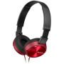 Sony MDR-ZX310APR headphones Stereo Headset, Red Sony Foldable Stereo Headphones MDR-ZX310APR Wired On-Ear Microphone Black/Red