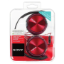 Sony MDR-ZX310APR headphones Stereo Headset, Red Sony Foldable Stereo Headphones MDR-ZX310APR Wired On-Ear Microphone Black/Red