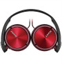Sony MDR-ZX310APR headphones Stereo Headset, Red Sony Foldable Stereo Headphones MDR-ZX310APR Wired On-Ear Microphone Black/Red