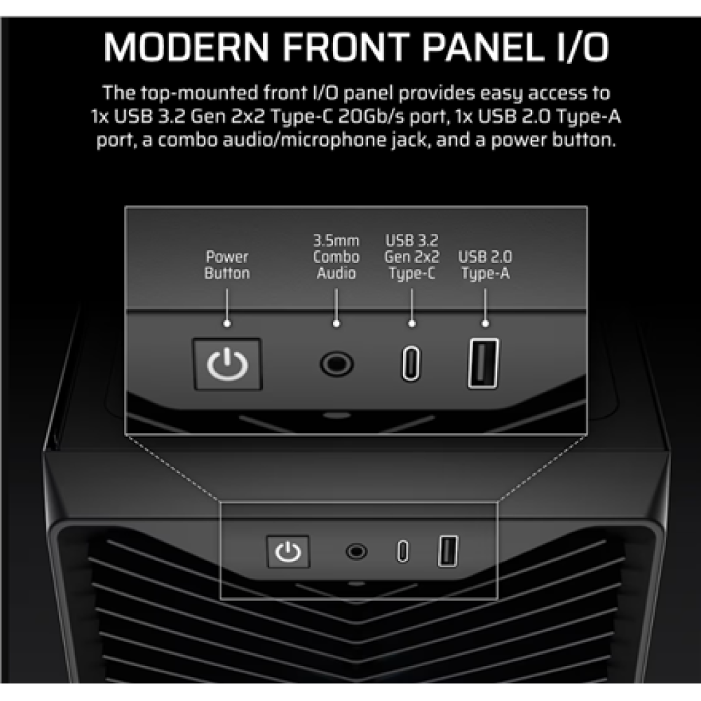 Corsair PC Case , 3200D RS , Black , Mid-Tower