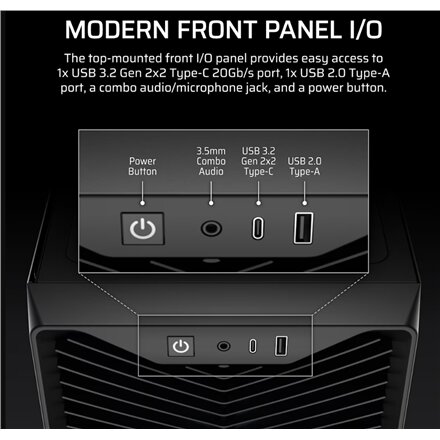 Corsair PC Case , 3200D RS , Mid-Tower , Black