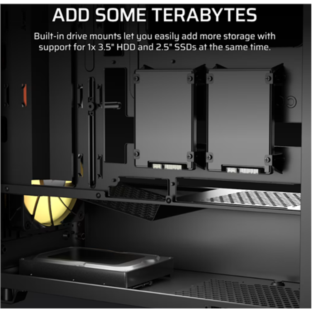 Corsair PC Case , 3200D RS , Black , Mid-Tower