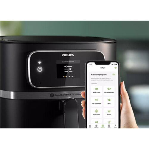 Philips , Airfryer Combi , HD9880/90 7000 XXL Connected , Power 2200 W , Capacity 8.3 L , Black