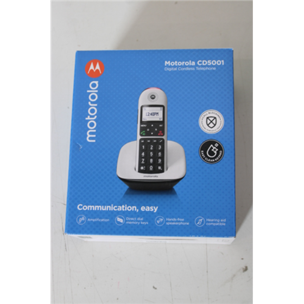 SALE OUT. Motorola CD5001 white , Motorola DAMAGED PACKAGING